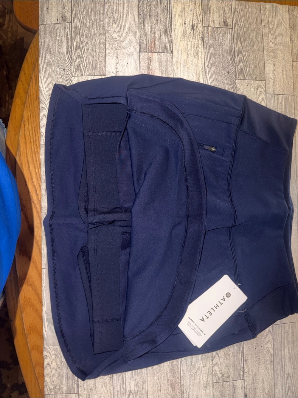 Athleta Navy Girls' Athletic Skort with Built-In Shorts